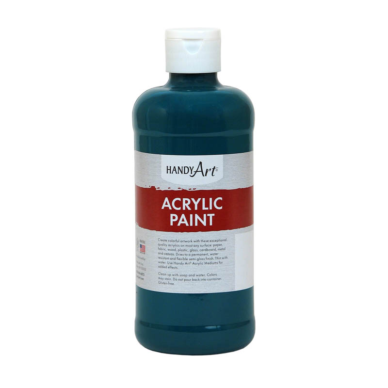 (3 Ea) Acrylic Paint 16 Oz Phthalo