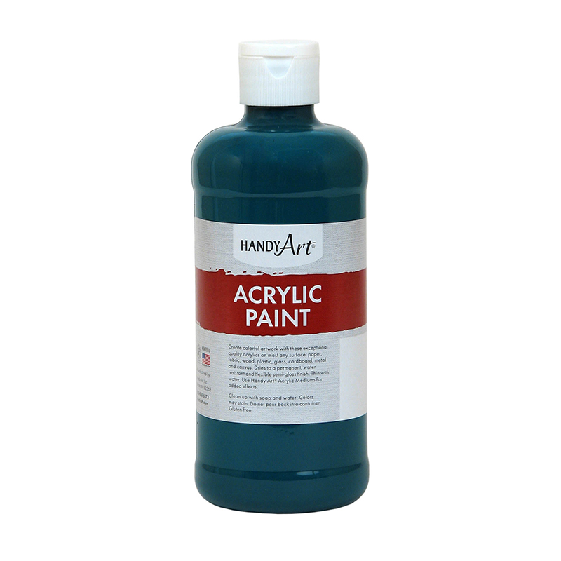 Acrylic Paint 16 Oz Phthalo Green