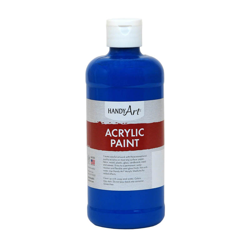 (3 Ea) Acrylic Paint 16 Oz Phthalo