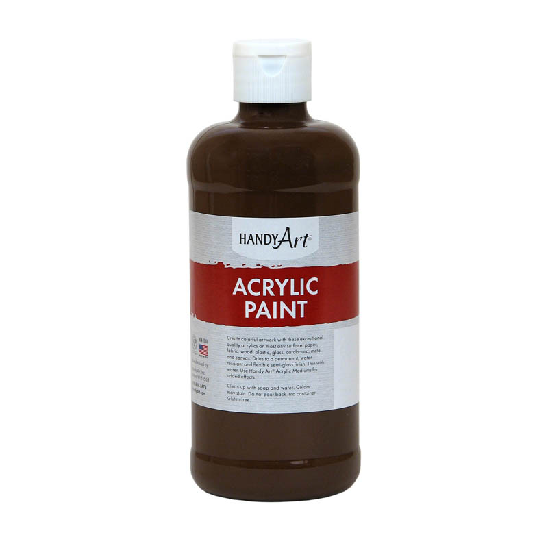 (3 Ea) Acrylic Paint 16 Oz Burnt