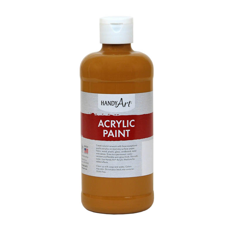 (3 Ea) Acrylic Paint 16 Oz Raw