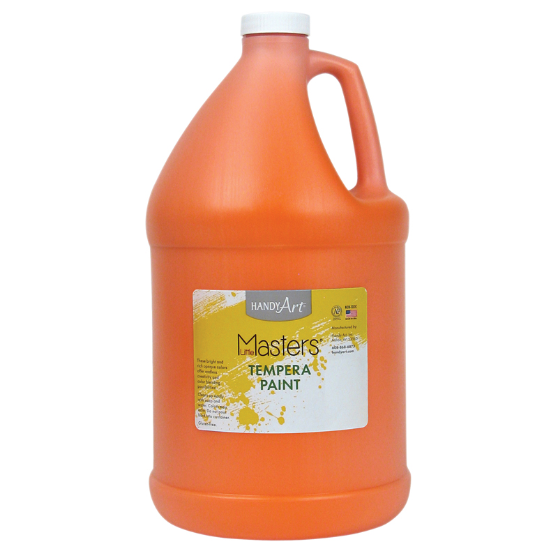 Little Masters Orange 128oz Tempera