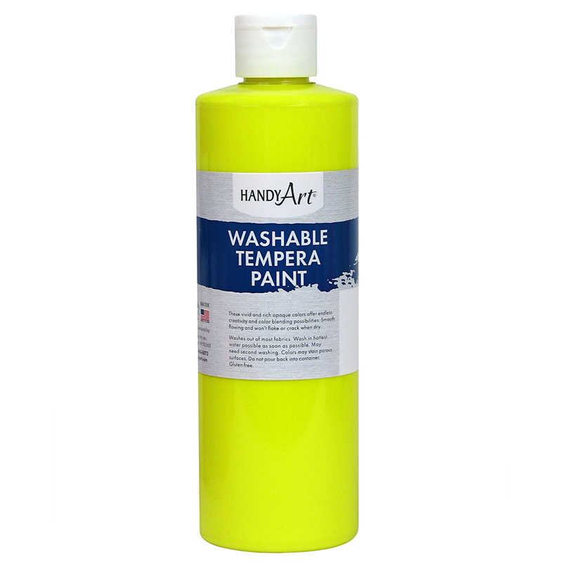 Fluorescent Ylw Tempera Paint 16oz