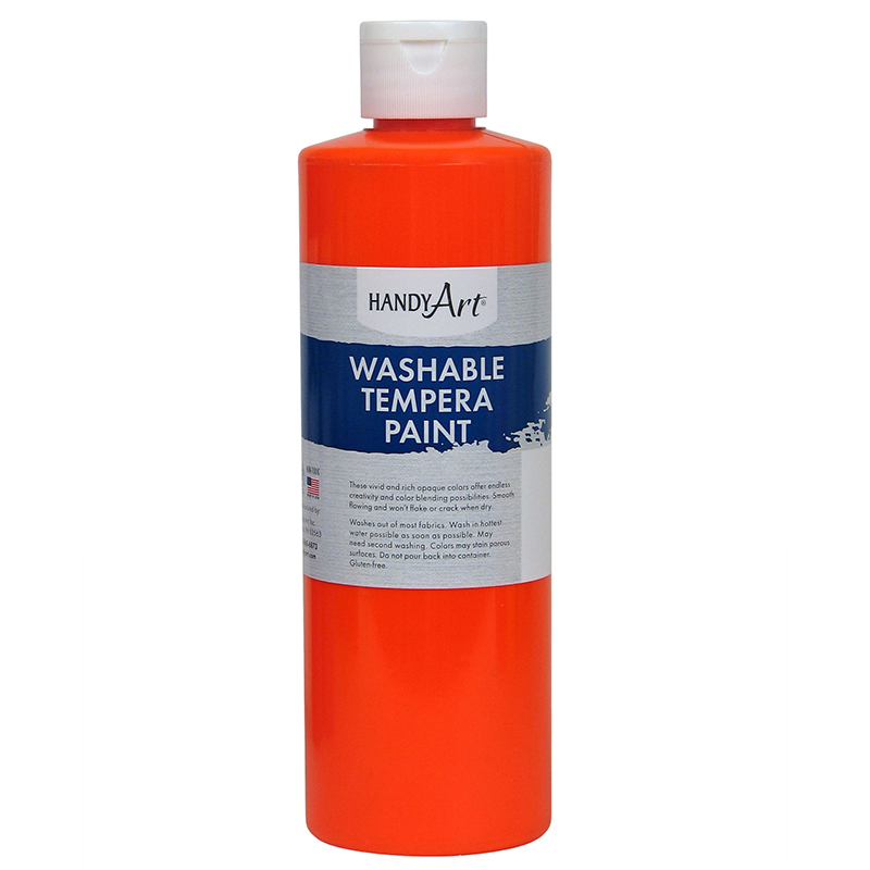 (3 Ea) Fluorescnt Orng Tempera Pnt