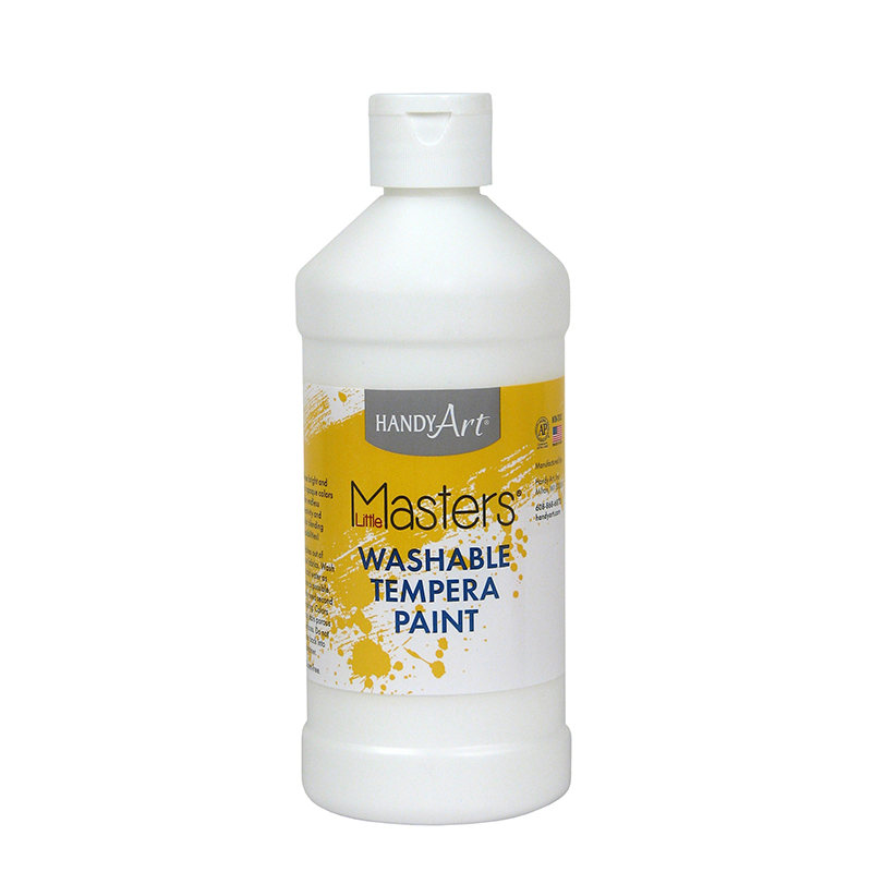 Little Masters White 16oz Washable