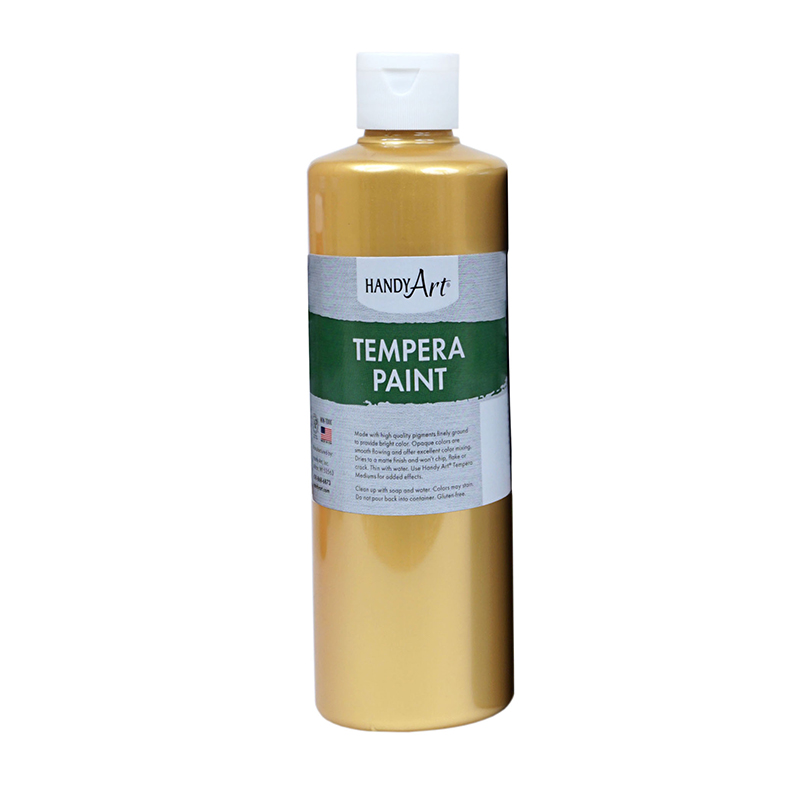 16oz Metallic Gold Tempera Paint