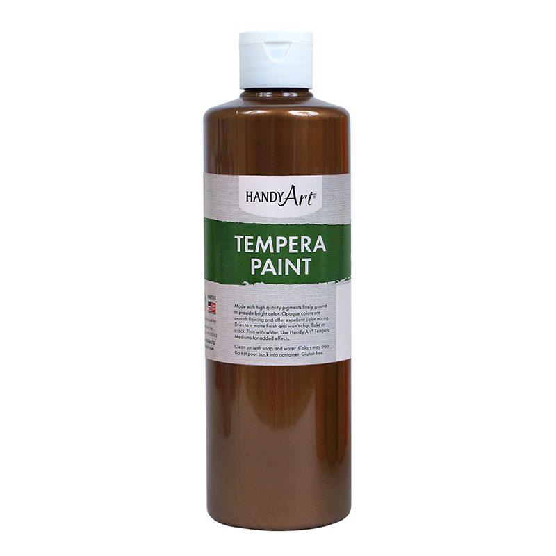 16oz Bronze Metallic Tempera Paint