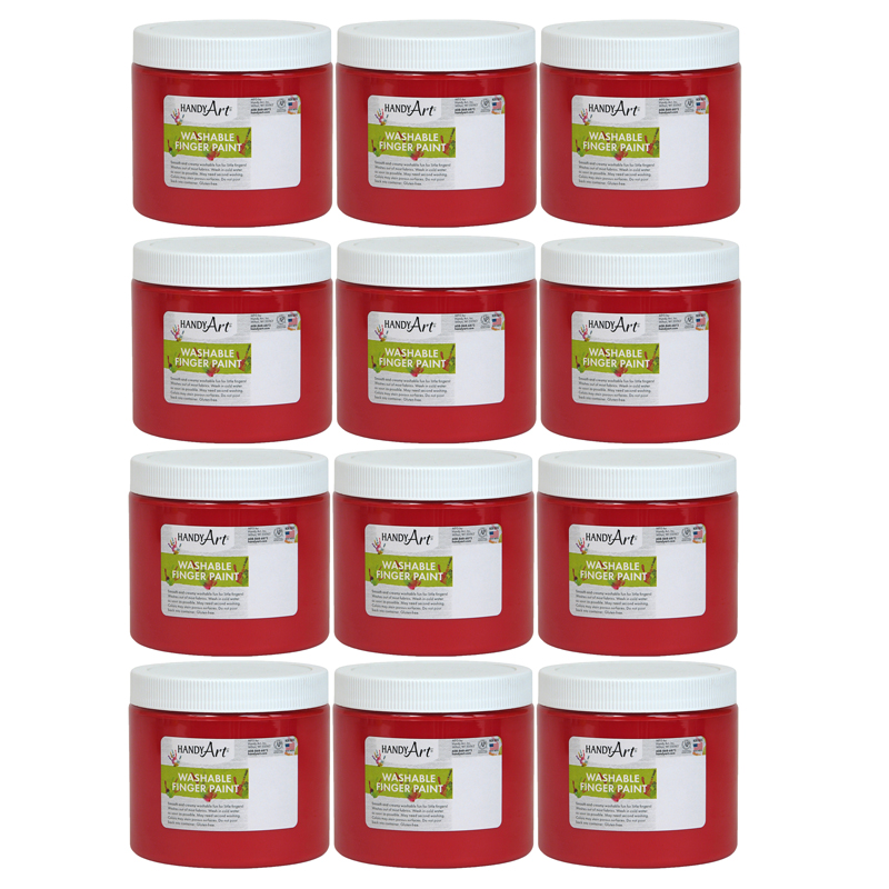 (12 Ea) Handy Art Red 16oz Washable