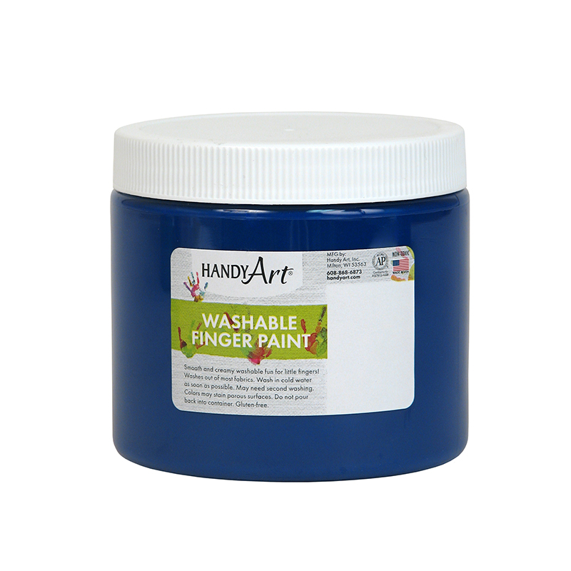 Handy Art Blue 16oz Washable Finger
