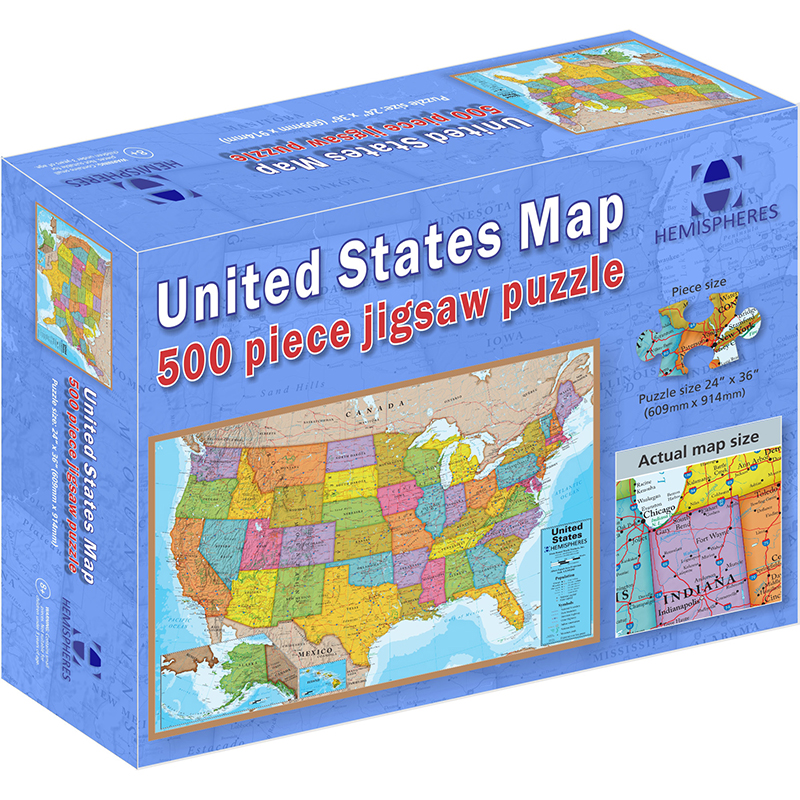 500 Piece Usa Puzzle