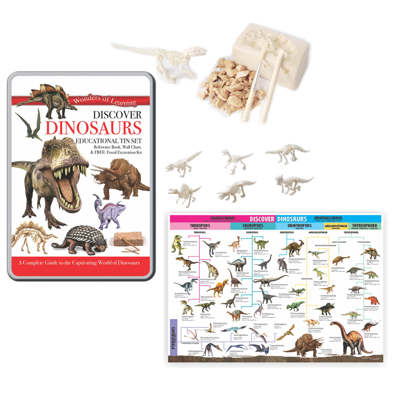 Tin Set Discover Dinosaurs