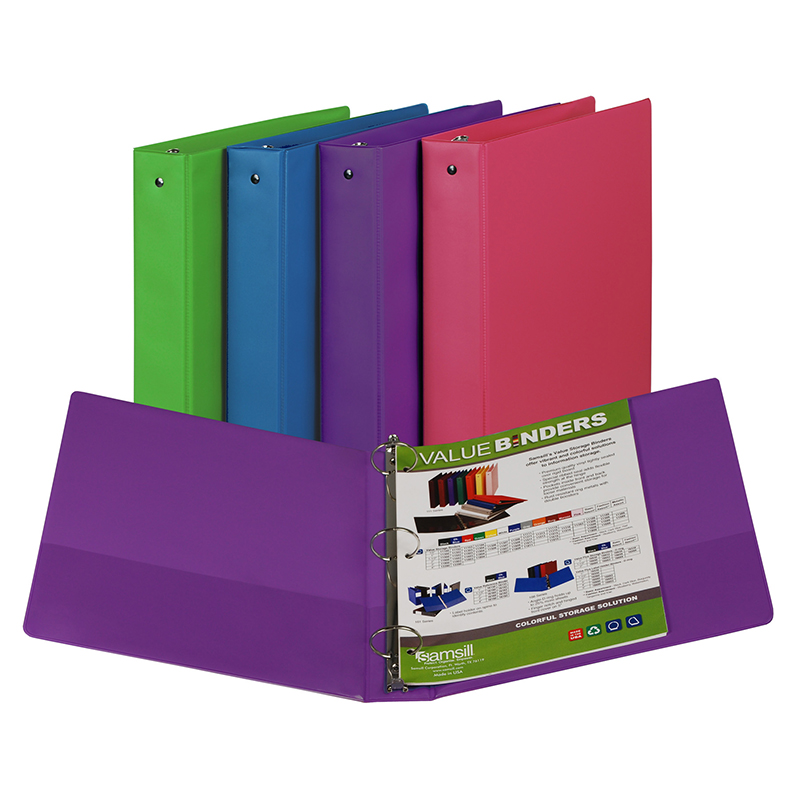 (6 Ea) Fashion Color Binder 1.5in