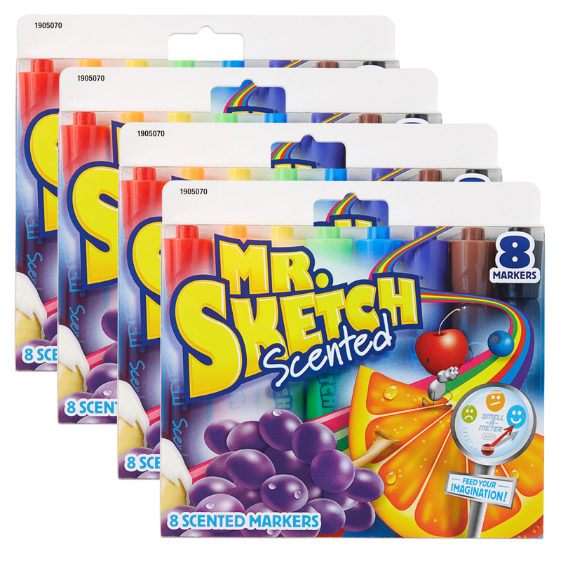 (4 Bx) Mr Sketch Scented Stix 8 Per