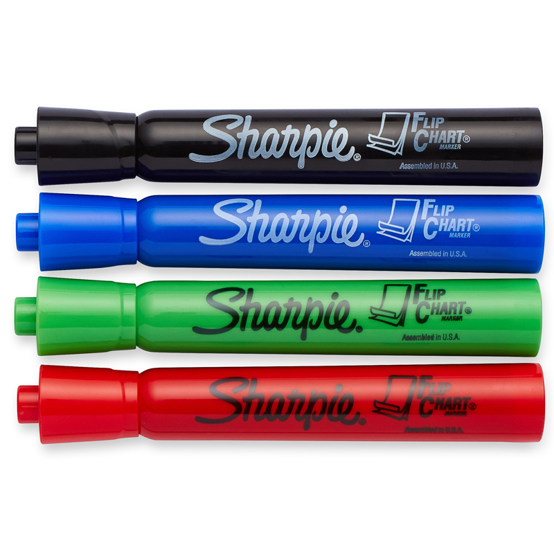 (6 Pk) Marker Flip Chart 4 Colors