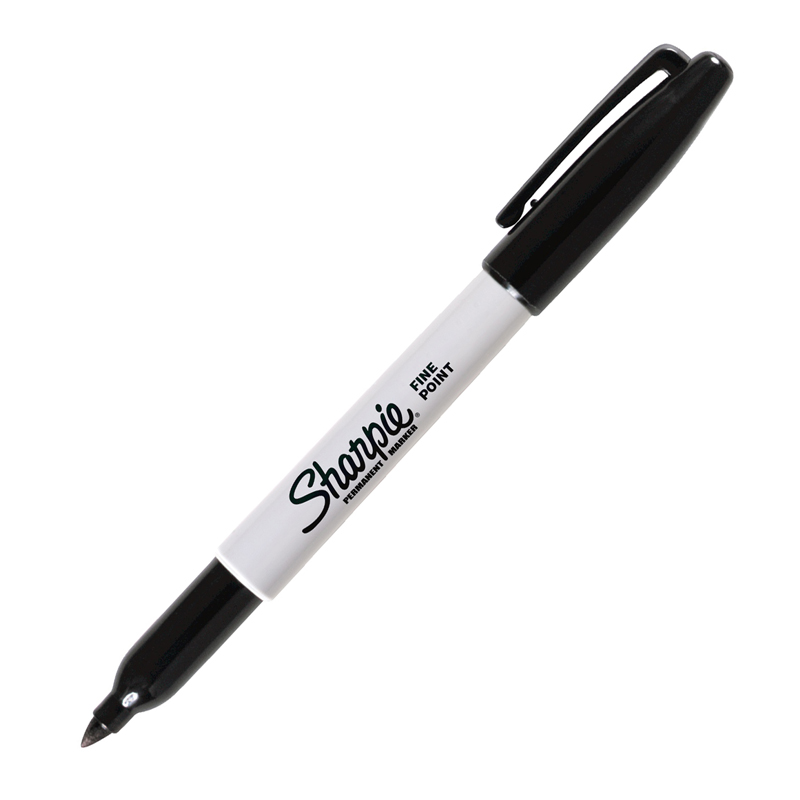 (24 Ea) Marker Sharpie Fine Blk