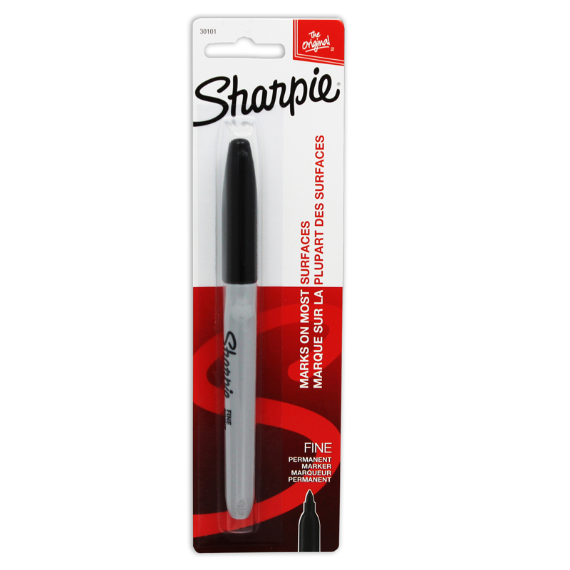 (24 Ea) Sharpie Fine Blk Carded