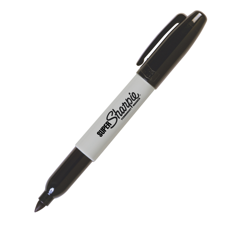 (12 Ea) Marker Sharpie Super Blk