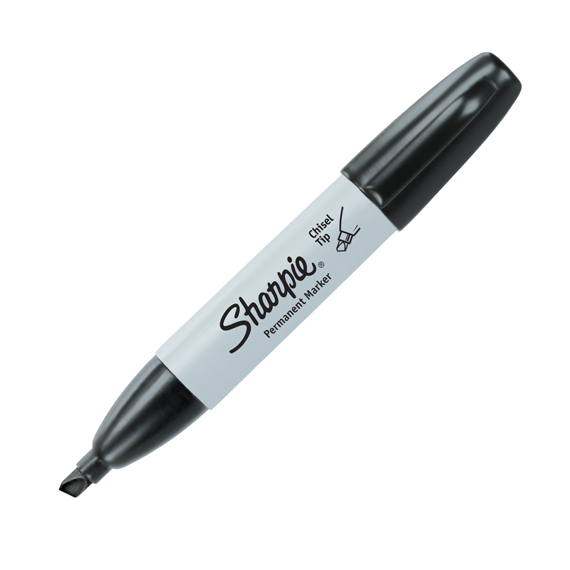 (12 Ea) Sharpie Chisel Tip Black