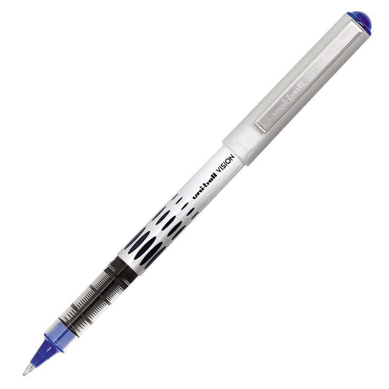 (12 Ea)Pen Uni-Ball Vision Fine Blu