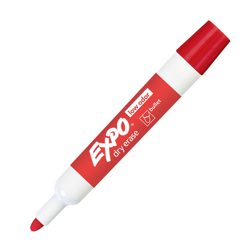 (24 Ea) Expo Dry Erase Red Marker