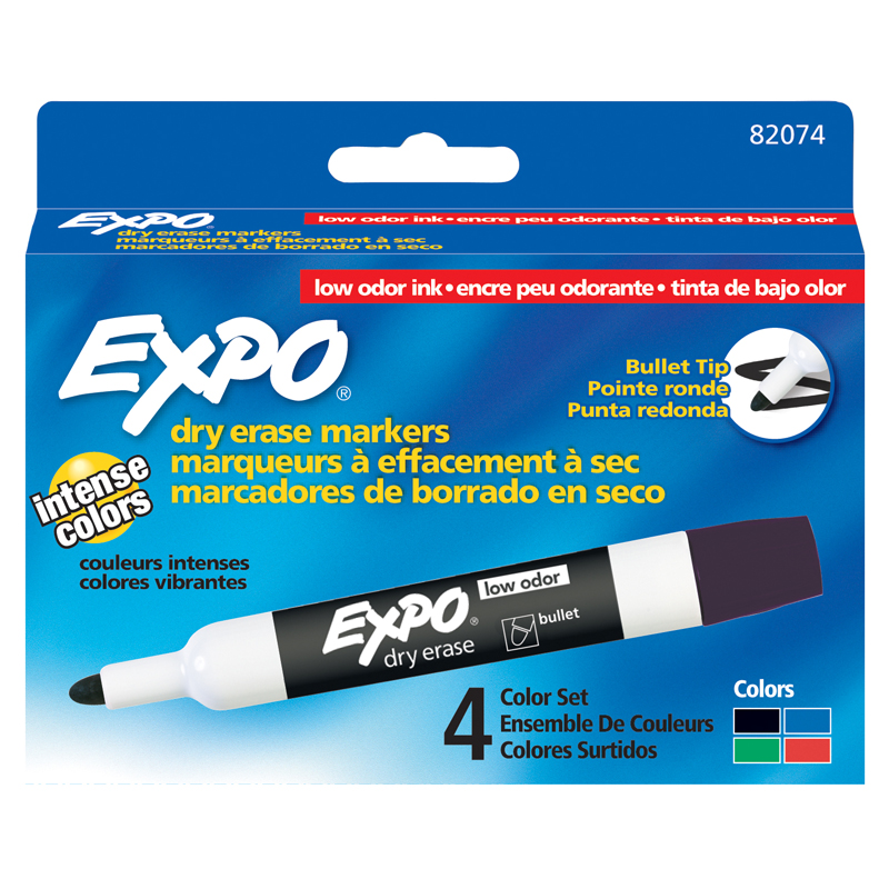 (3 Pk) Marker Expo 2 Dry Erase 4