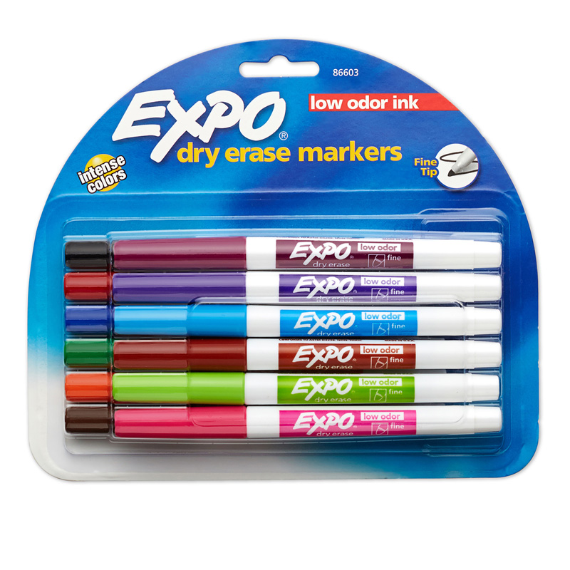 Expo Low Odor Dry Erase 12 Color
