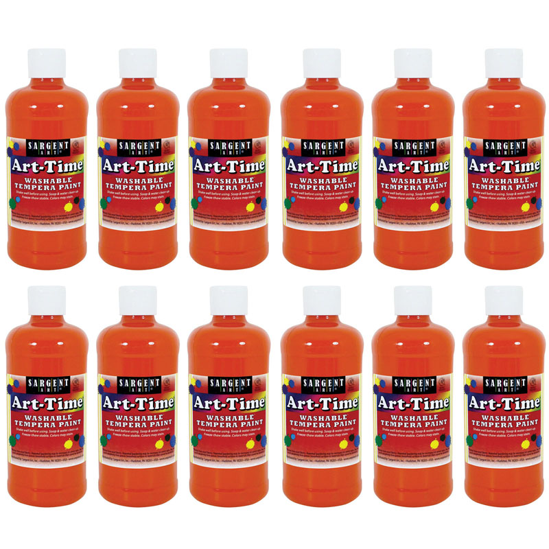 (12 Ea) Orange Art-Time Washable