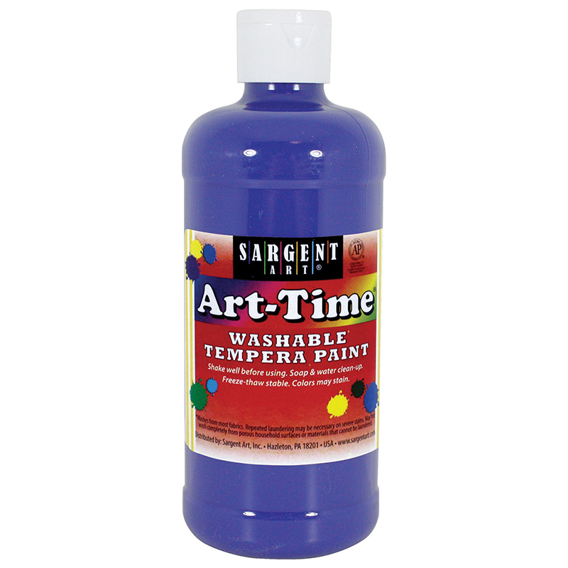 Blue Art-Time Washable Paint 16 Oz
