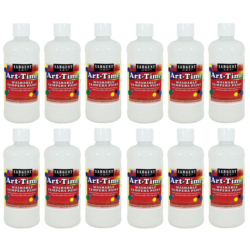 (12 Ea) White Art-Time Washable