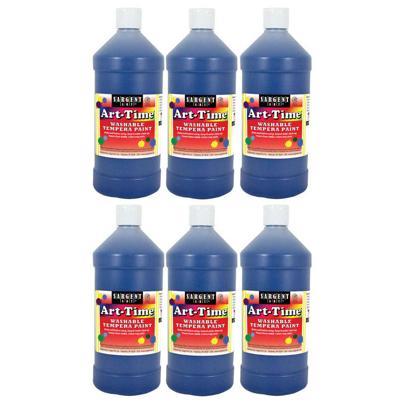 (6 Ea) Blue Art-Time Washable