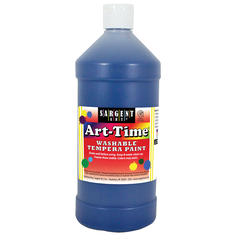 Blue Art-Time Washable Paint 32 Oz