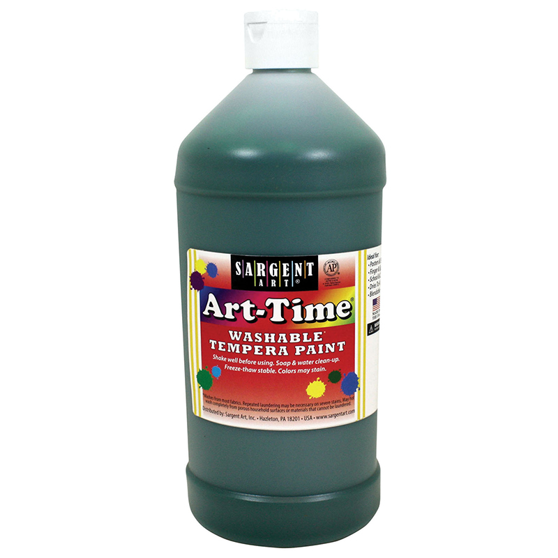 Green Art-Time Washable Paint 32 Oz