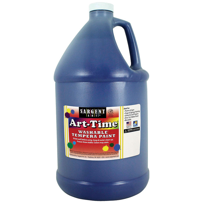 Blue Art-Time Washable Paint Gallon