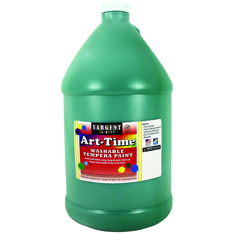 Green Art-Time Washable Paint Glln