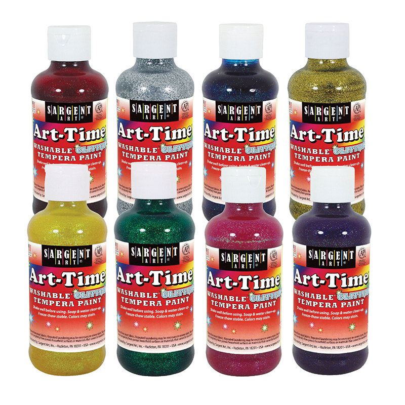Art-Time 8 Oz Washable  Glitter 8ct