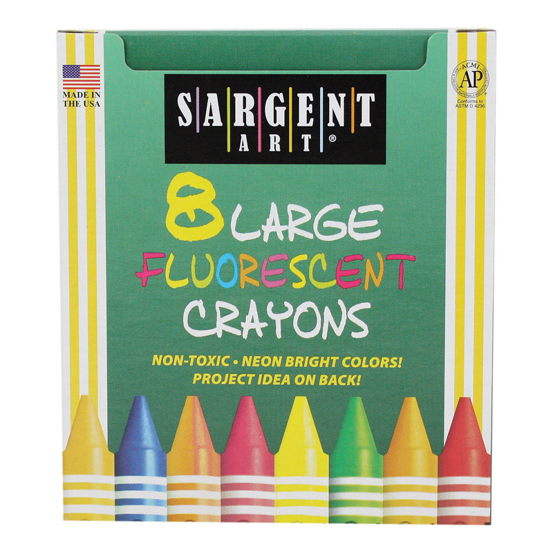 Crayons Fluorescent Large 8