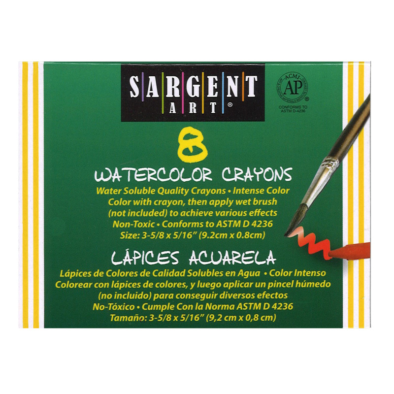 Sargent Art Watercolor Crayons 8cnt