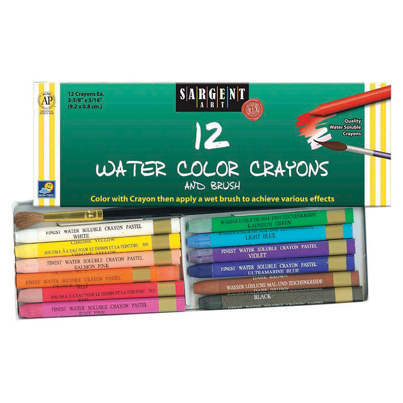 12 Ct Watercolor Crayon