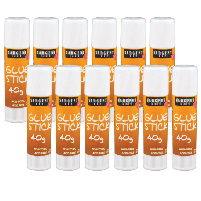 (12 Ea) 40 Gram Glue Stick 1.41oz