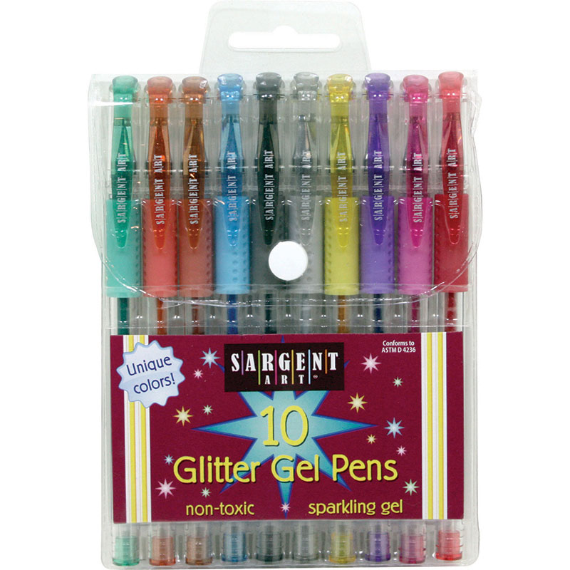 (6 Ea) 10ct Glitter Gel Pen