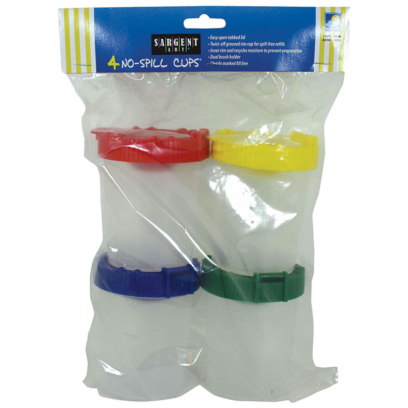 (3 Pk) 4pk No Spill Cups W/ Poly