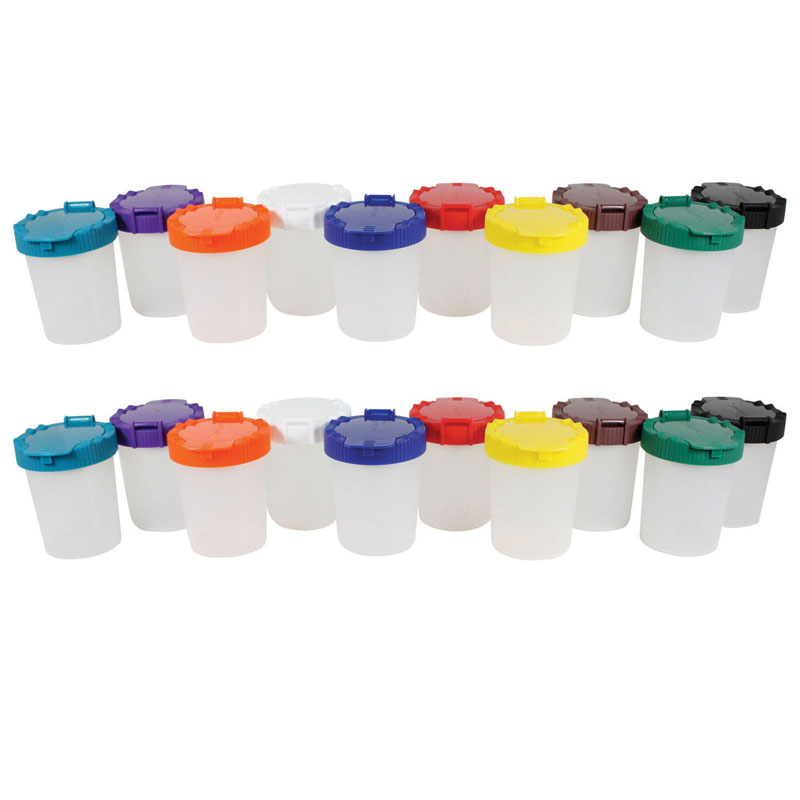 (2 Pk) No Spill Paint Cup Assortmnt