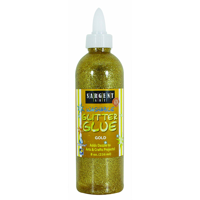 8oz Glitter Glue - Gold