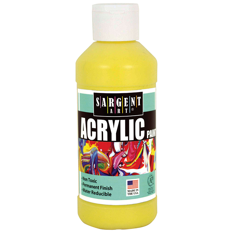 Acrylic Paint 8 Oz Yellow