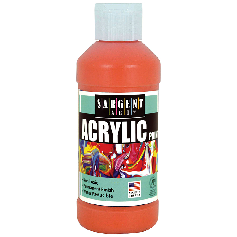 Acrylic Paint 8 Oz Orange