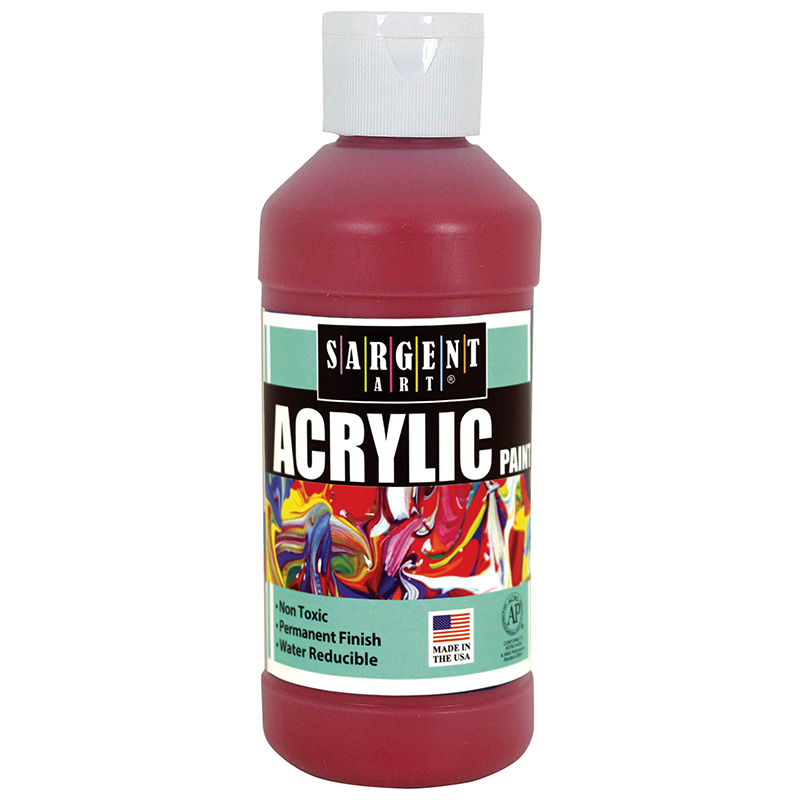 Sargent Art Acrylic Paint 8 Oz Red