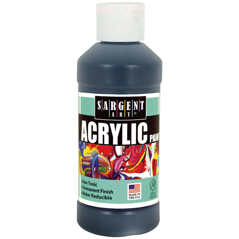 Acrylic Paint 8 Oz Black