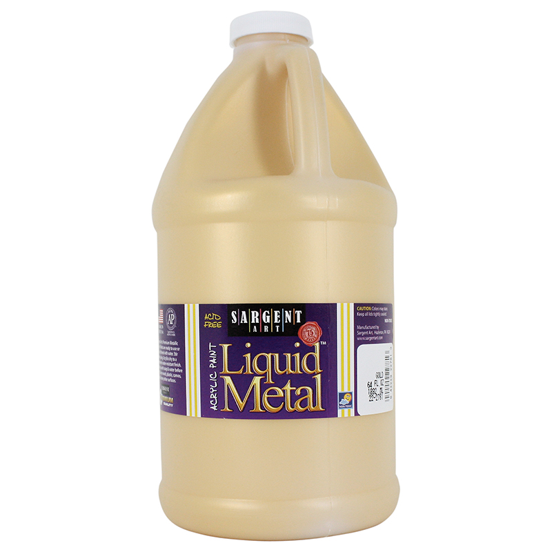 Liquid Metal Acry Paint 64 Oz Gold