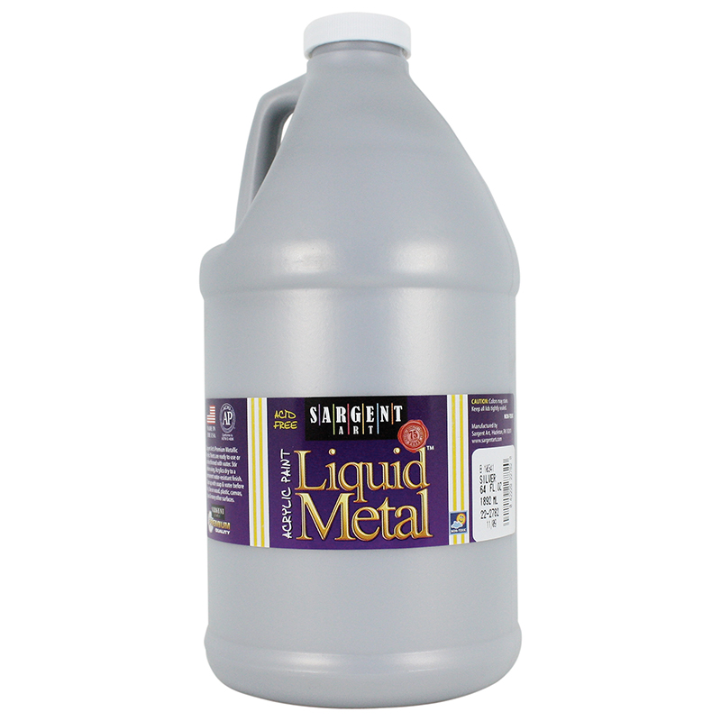 Liquid Metal Acry Paint 64 Oz Slvr