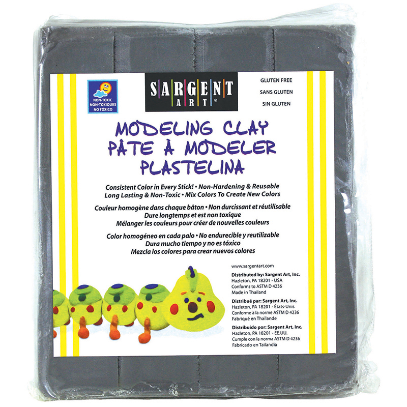 Modeling Clay Plastic Gray 1 Lb Box